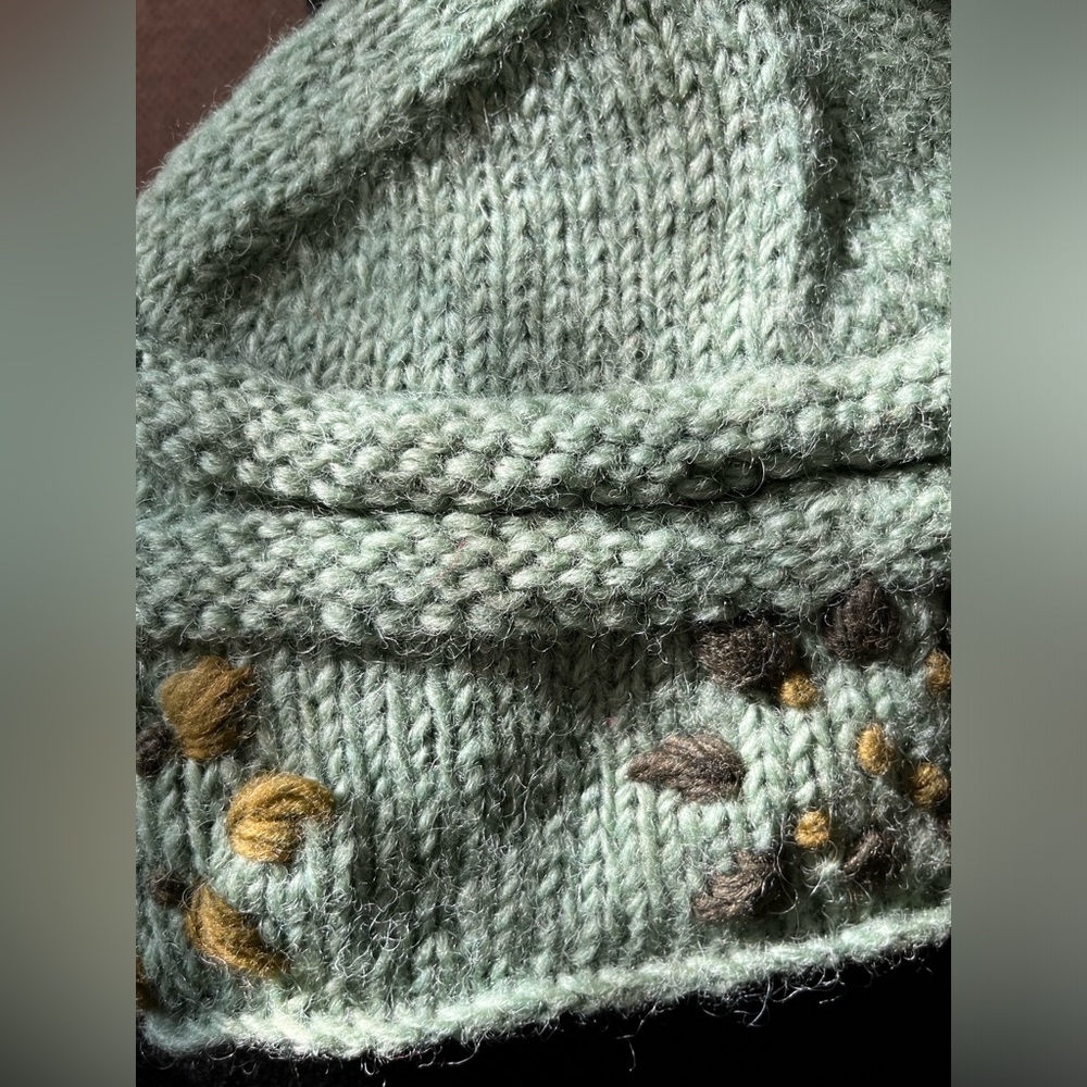 Wool Embroidered Winter Hat NWOT - Picture 6 of 7